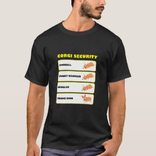 Camiseta Segurança Corgi Cachorrinho Fofo Corgi