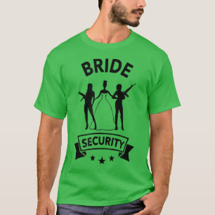 Camiseta Segurança da Noiva Noiva Diversão Festa de Galinha