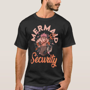 Camiseta Segurança De Sereia Para Correspondência Familiar
