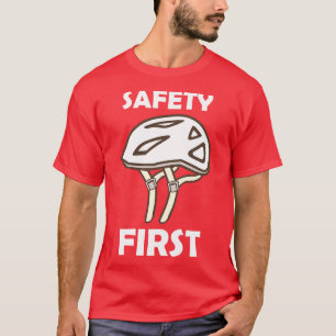 Camiseta Segurança do capacete de bicicleta Primeiro
