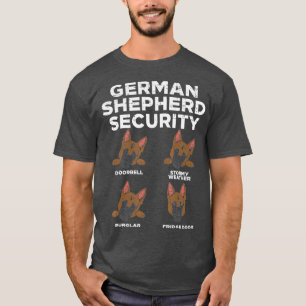 Camiseta Segurança do german shepherd Engraçado K9 Pet Do