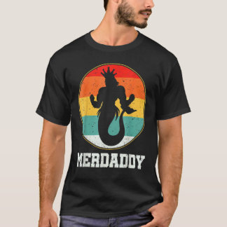 Camiseta Segurança do Papai do Mar Tritão Sereia Pai Peixe