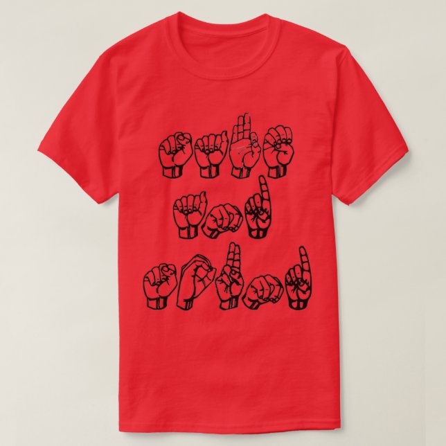 Camiseta Segurança e som no ASL (Frente do Design)