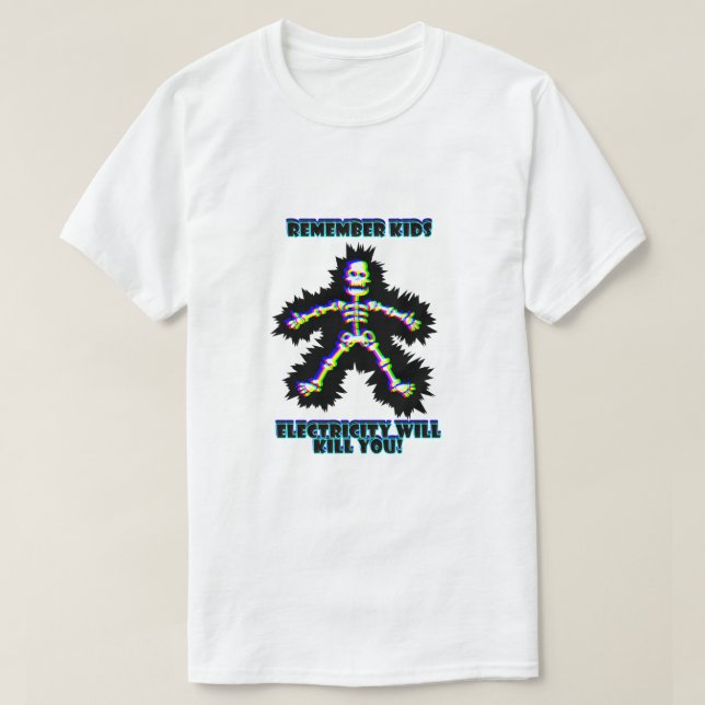 Camiseta Segurança elétrica (Frente do Design)