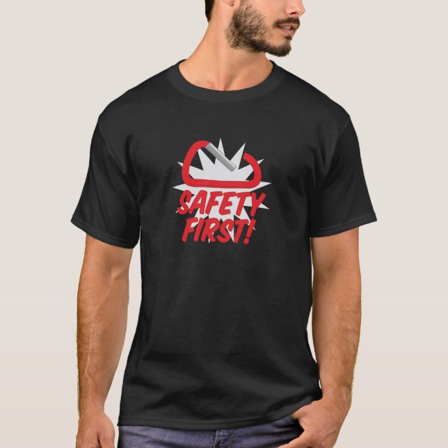 Camiseta Segurança em primeiro lugar (Frente)