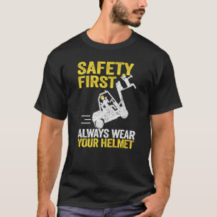 Camiseta Segurança em Primeiro Lugar Sempre Use Seu Capacet