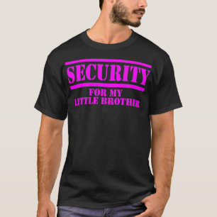 Camiseta Segurança infantil para o meu pequeno irmão