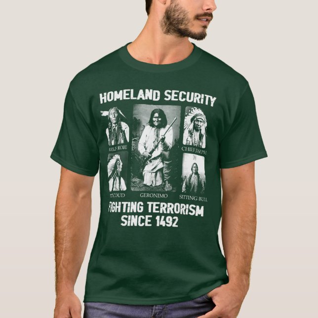 Camiseta Segurança Interna Combatendo o Terrorismo Desde 14 (Frente)