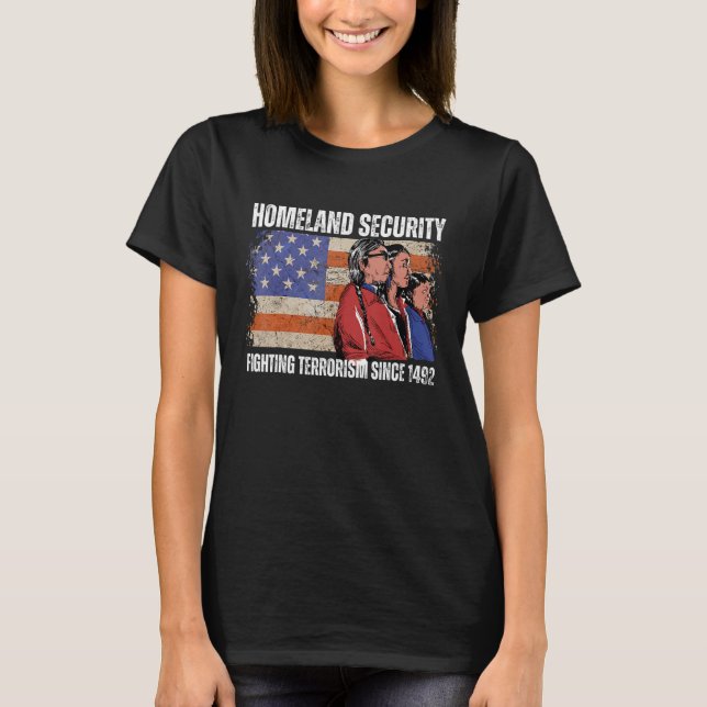 Camiseta Segurança Interna Lutando Contra o Terrorismo Desd (Frente)