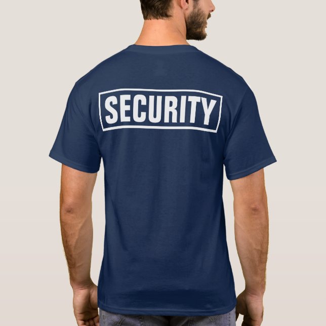 Camiseta Segurança personalizada personalizada (Verso)