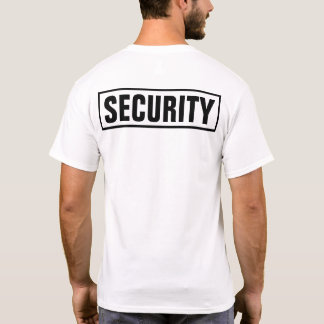 Camiseta Segurança personalizada personalizada