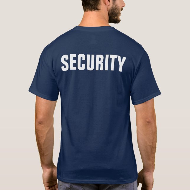 Camiseta Segurança personalizada personalizada (Verso)