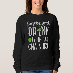 Camiseta Segurança Primeira Bebida Com Enfermeira De Cna St
