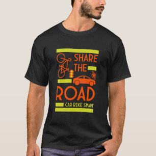 Camiseta Segurança Rodoviária de Bicicleta