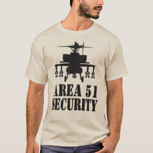 Camiseta Segurança T da área 51