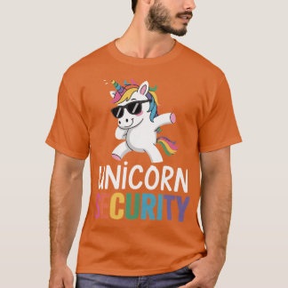 Camiseta Segurança Unicórnio engraçado
