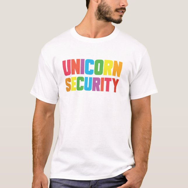 Camiseta Segurança Unicórnio Halloween (Frente)