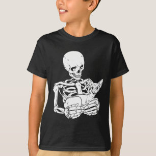 Camiseta Segurando Gato De Dia de as Bruxas engraçado De Ga