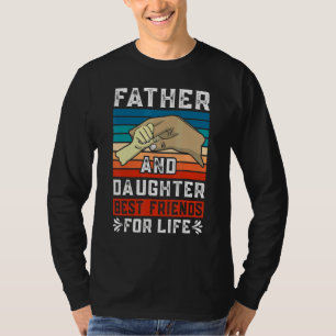 Camiseta Segurando Pai, Pai E Filha Mais Amigos