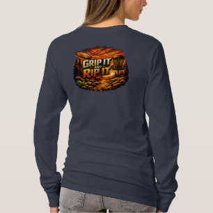 Camiseta Segure e rasgue manga longa