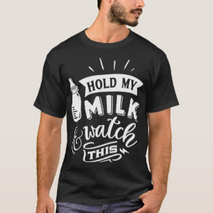 Camiseta Segure meu leite e cavalos alusivos 