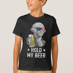 Camiseta Segure minha cerveja George Washington Patriot Eng