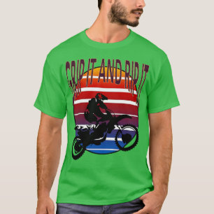 Camiseta Segure-O E Coloque-O No Estilo Retroativo Da Bike