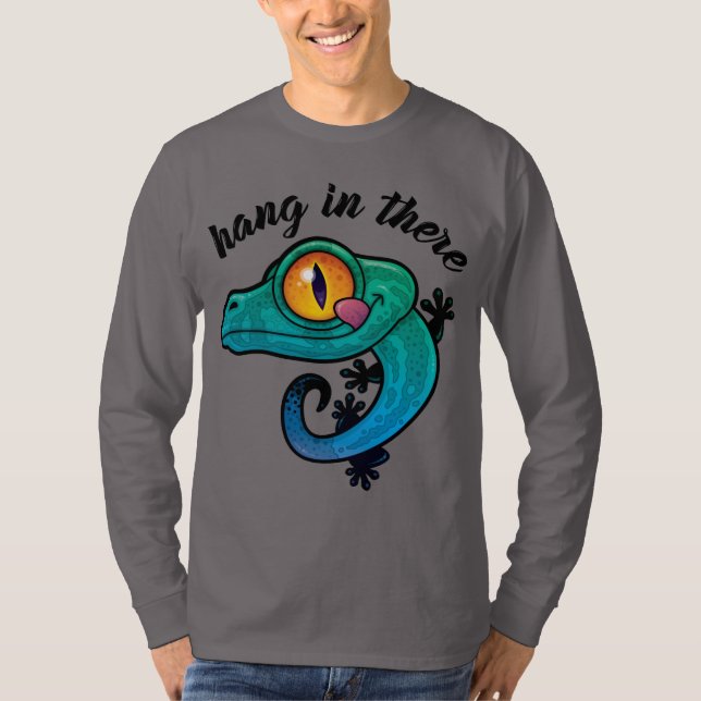 Camiseta Segure-Se Ali Colorida Gecko (Frente)