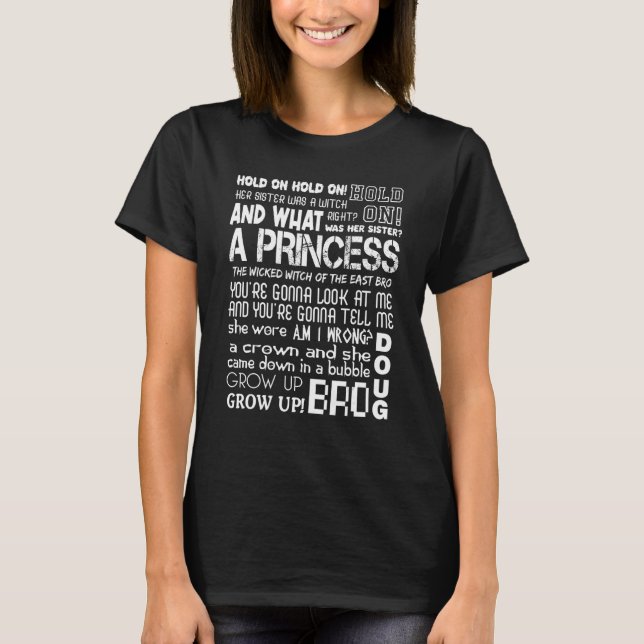 Camiseta Segure Segure Segure A Irmã Dela Era Uma Bruxa (Frente)