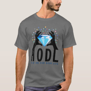 Camiseta Segure Sua Crypto Com Mãos de Diamante! HODL