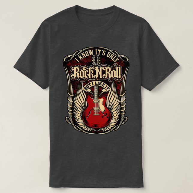 Camiseta Sei que é só Rock and Roll (Frente do Design)