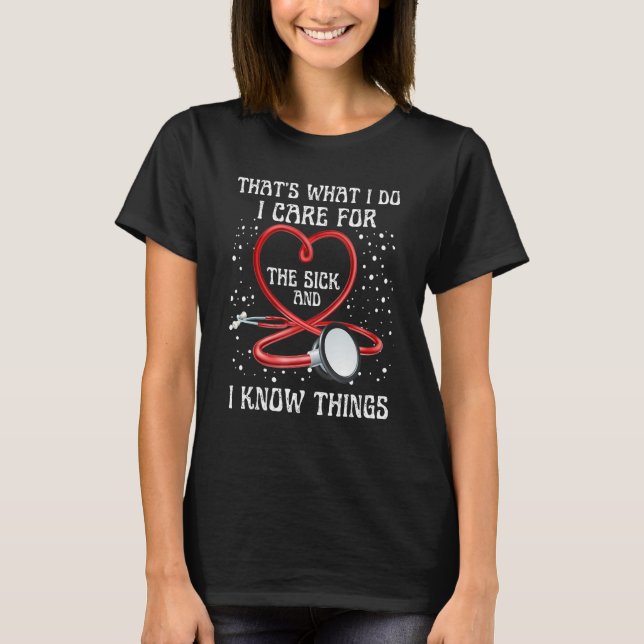Camiseta Sei Que Enfermeira Formando Piada Sarcástica (Frente)