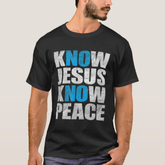 Camiseta Sei que Jesus sabe paz sem Jesus sem paz