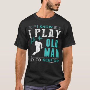 Camiseta Sei que jogo bilhar como um velho tenta manter