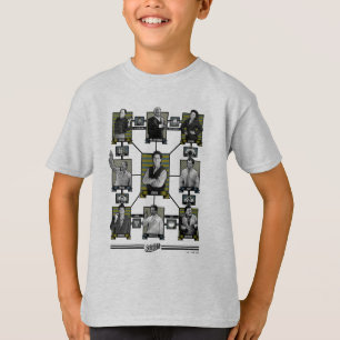 Camiseta Seinfeld Gráfico de relações entre caracteres