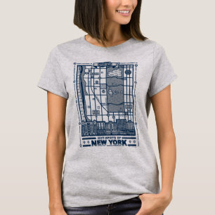 Camiseta Seinfeld   Hot Spots of New York Map