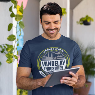 Camiseta Seinfeld Logotipo das indústrias vandelay