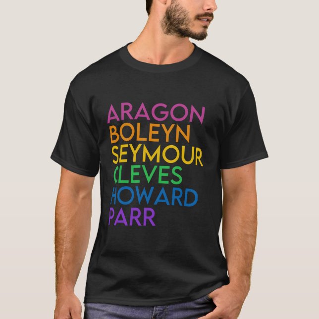 Camiseta Seis ex-historiadores da história britânica (Frente)