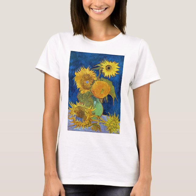 Camiseta Seis Girassóis, Van Gogh (Frente)