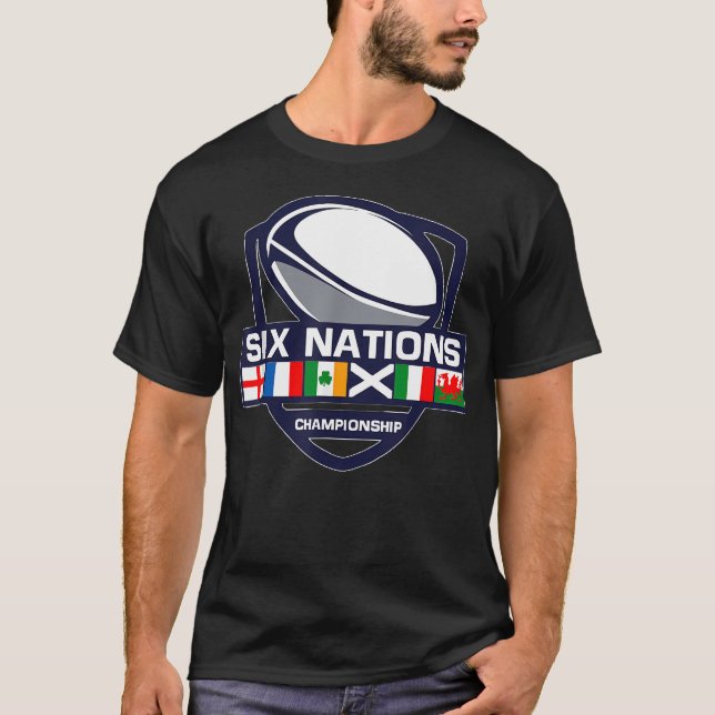 Camiseta Seis Nações Homens 65 (Frente)