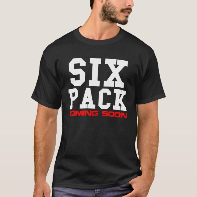 Camiseta Seis pacotes chegando em breve (Frente)