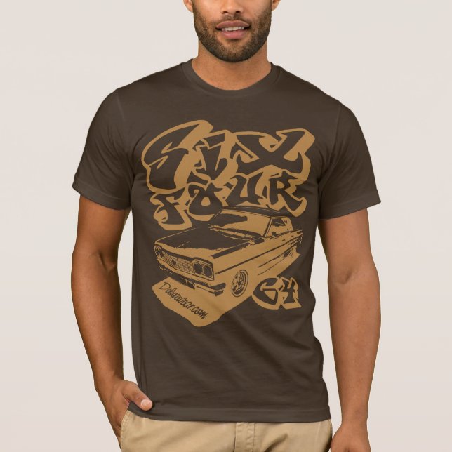 Camiseta Seis quatro (ouro torrado) (Frente)