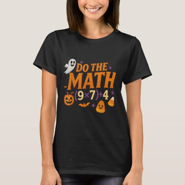 Camiseta Seis Sete 67 Meme Faça as Contas Halloween Alpha G (Frente)