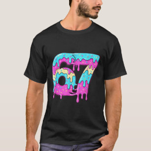 Camiseta Seis Sete 67 Meme Gotejante Número 67 Sorvete 