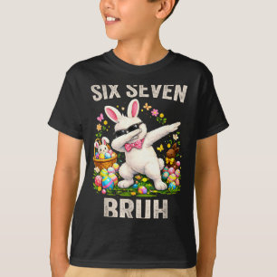 Camiseta Seis sete 67 meme legal páscoa bruh adolescentes m