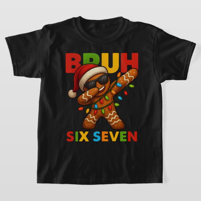 Camiseta SEIS SETE 67 Natal Bruh | Gingerbread Dabbing Engr (Postura )