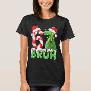 Camiseta Seis Sete 67 Santa Engraçado Bruh Natal Meme