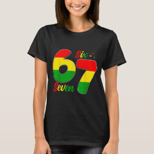 Camiseta Seis Sete 6 7 Mês da História Negra Engraçado Seis