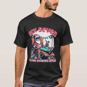 Camiseta Seis Sete Biscoitos de Natal para Meme de Natal En