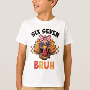 Camiseta Seis Sete Bruh 67 Meme Lindo Menino Menina Peru Ob